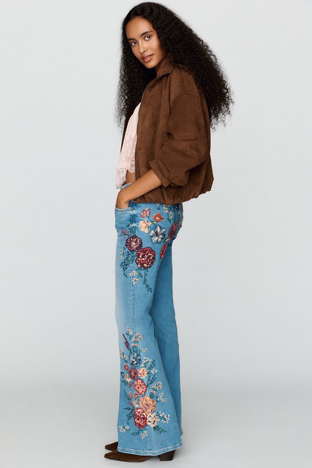 Driftwood Farrah Mid-Rise Flare-Leg Jeans  #2