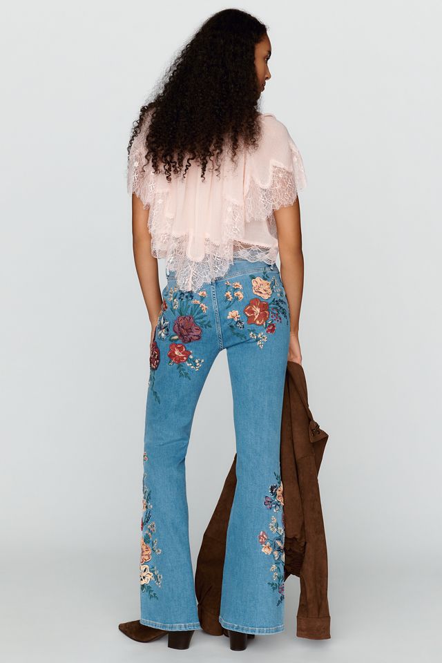 Driftwood Farrah Mid-Rise Flare-Leg Jeans  #3