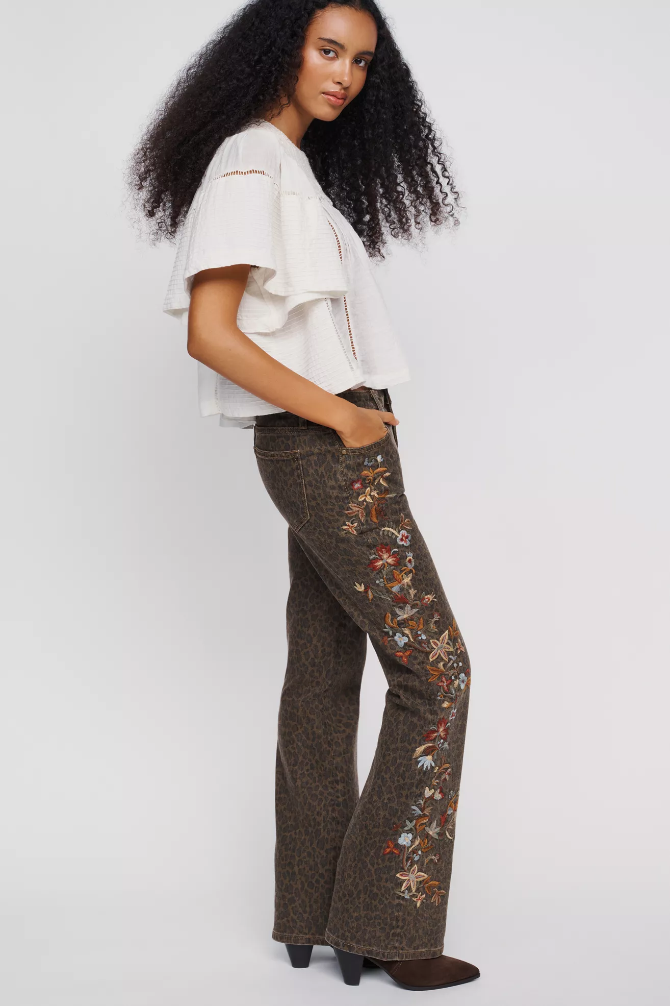 Driftwood Wyatt Mid-Rise Flare Jeans