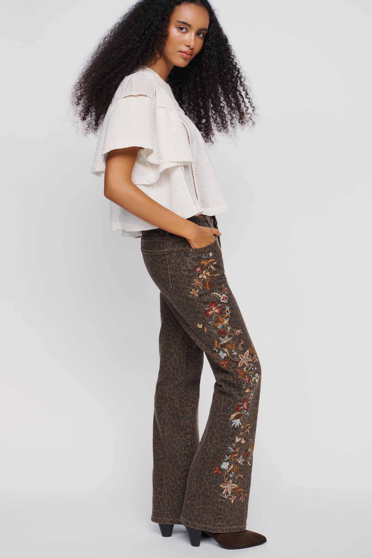Driftwood Wyatt Mid-Rise Flare Jeans
