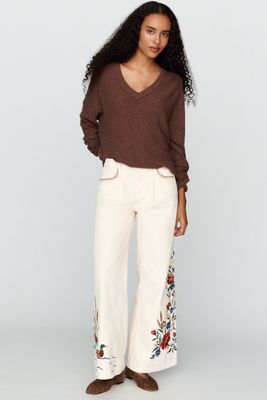Driftwood Eloise Mid-Rise Wide-Leg Jeans