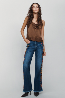 Driftwood Sienna Mid Rise Straight Leg Jeans by Anthropologie