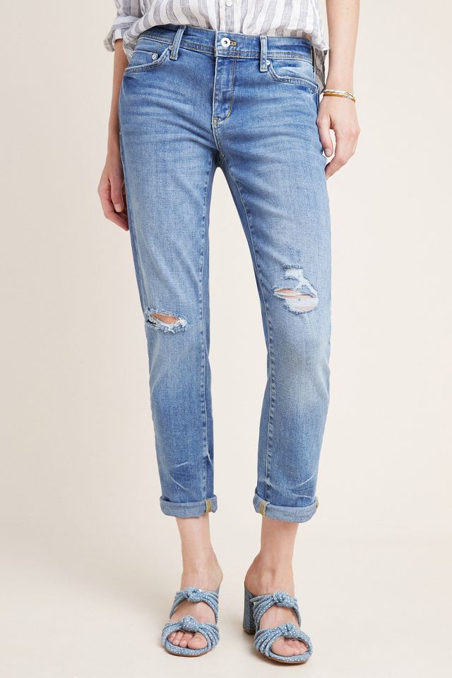 NEW Anthropologie Pilcro The Slim Boyfriend Distressed Jeans - 32 deals Waist