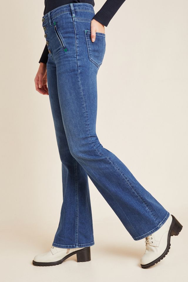 Pilcro Button-Fly High-Rise Bootcut Jeans #3