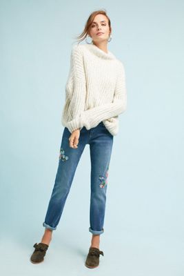 Pilcro Mid-Rise Slim Boyfriend Jeans