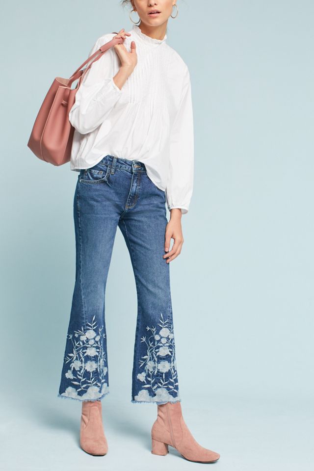 Pilcro High-Rise Cropped Flare Jeans #1