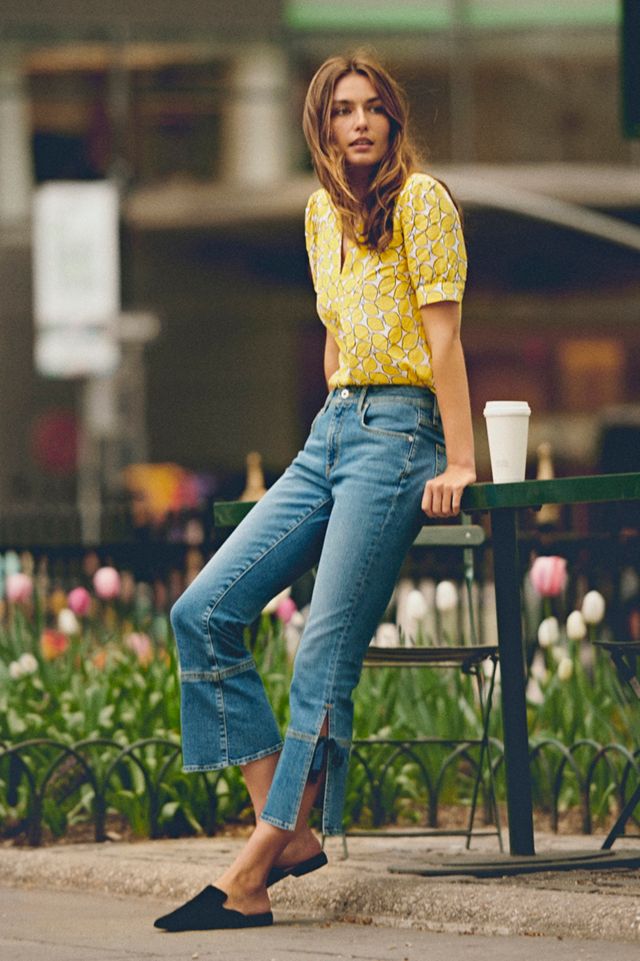 Pilcro High-Rise Cropped Flare Jeans #5