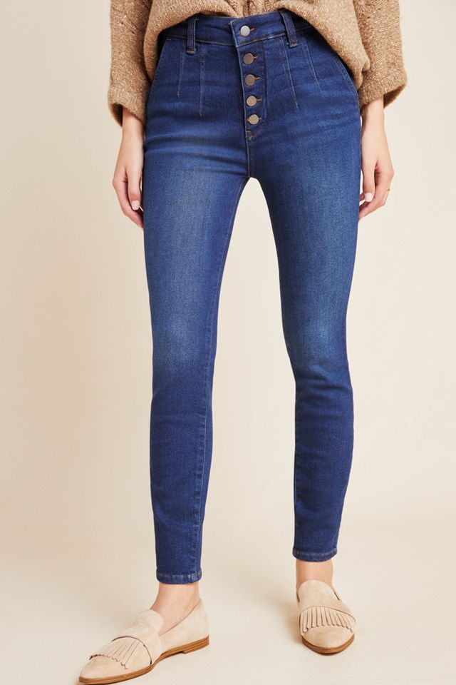 Pilcro Ultra High-Rise Button-Fly Skinny Jeans #5