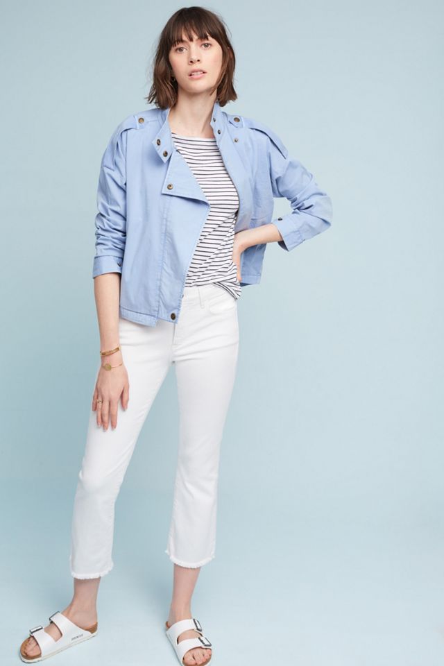 Pilcro Script High-Rise Crop Flares #1
