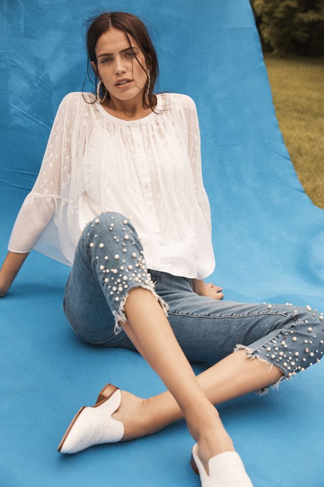 Pilcro Hyphen Pearl Mid-Rise Relaxed Boyfriend Jeans #5