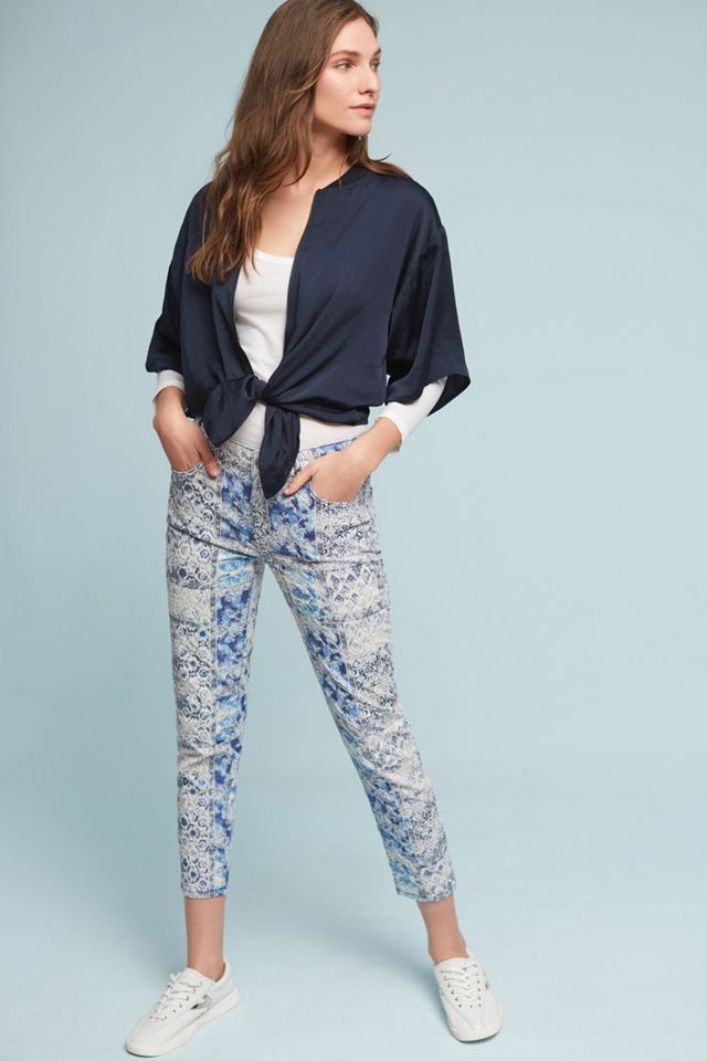 Pilcro Stet Mid-Rise Jacquard Skinny Jeans #1