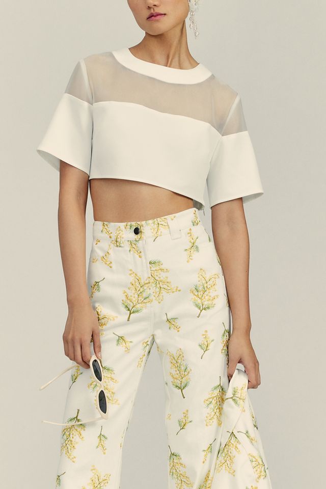 Stella Nova Cate Embroidered Wide-Leg Jeans #3