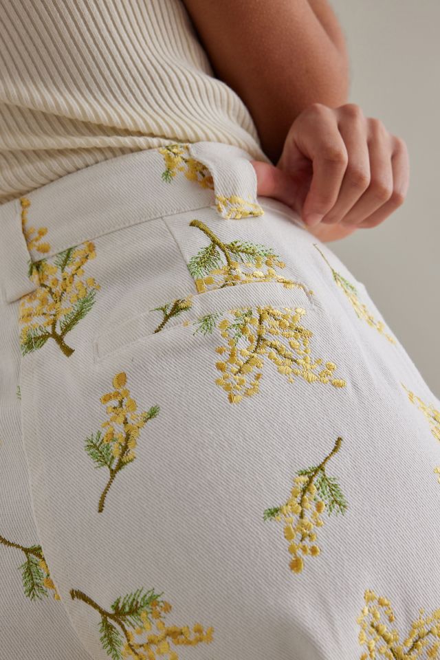 Stella Nova Cate Embroidered Wide-Leg Jeans #7