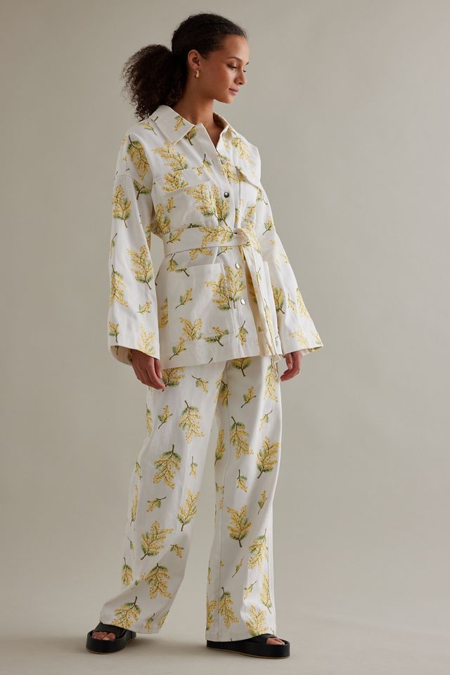 Stella Nova Cate Embroidered Wide-Leg Jeans #4