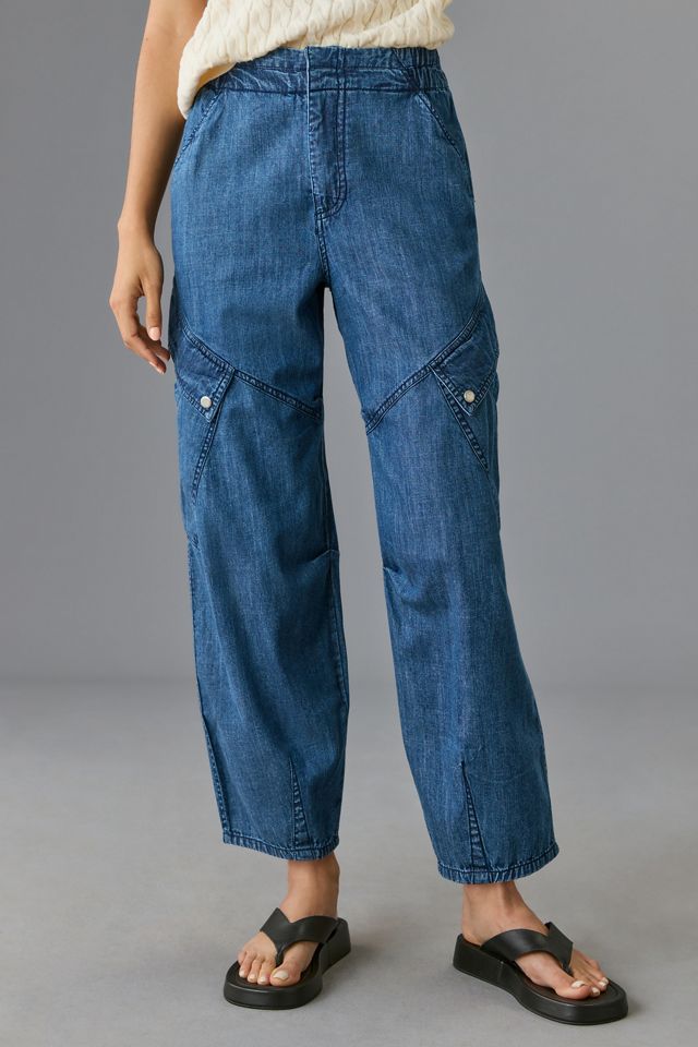 Pilcro Utility Curve Mid-Rise Relaxed-Leg Jeans #1