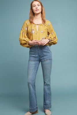 Anthropologie High-Rise Bootcut Jeans Pilcro and the Letterpress Light wash  sz32