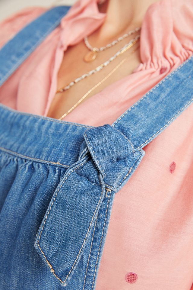Pilcro Wide-Leg Denim Jumpsuit | Anthropologie