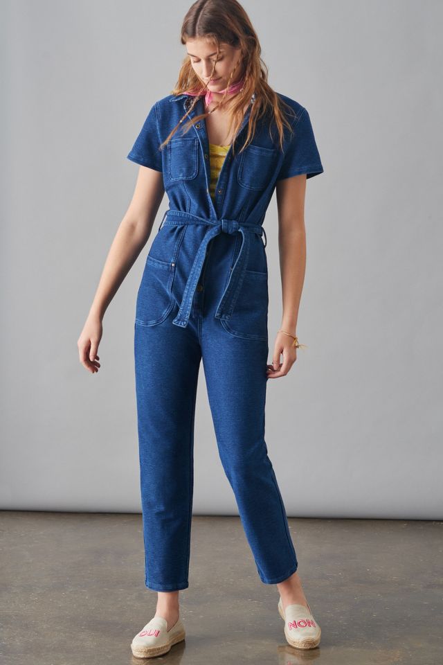 Anthropologie jean jumpsuit online