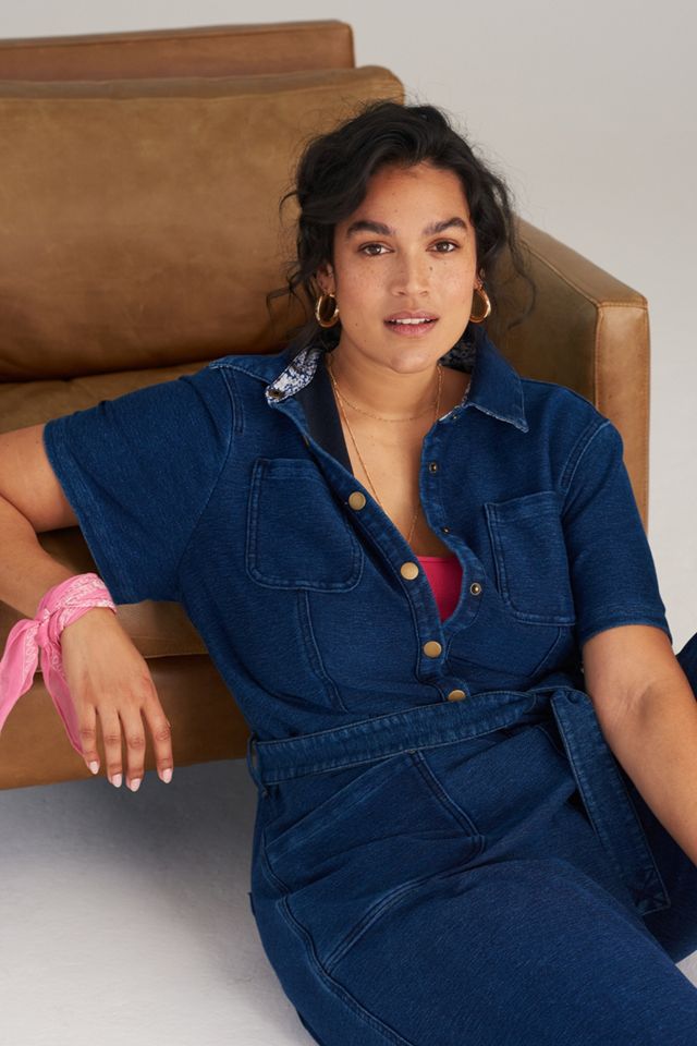Pilcro Belted Denim Jumpsuit #5
