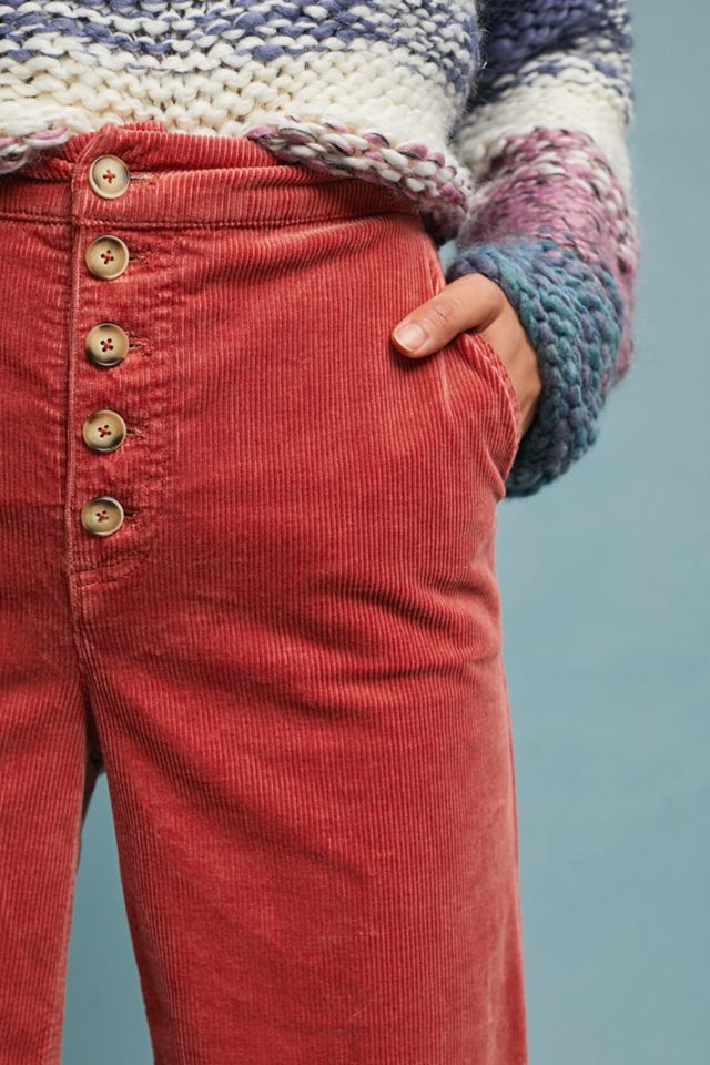 Pilcro High-Rise Corduroy Wide-Leg Jeans #1