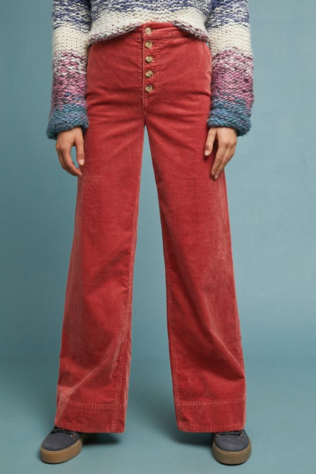 Pilcro High-Rise Corduroy Wide-Leg Jeans #3
