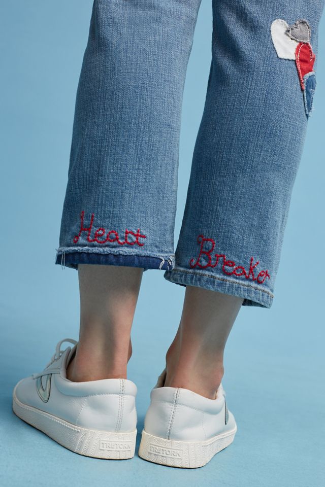 Pilcro Hyphen Mid-Rise Embroidered Boyfriend Jeans #2