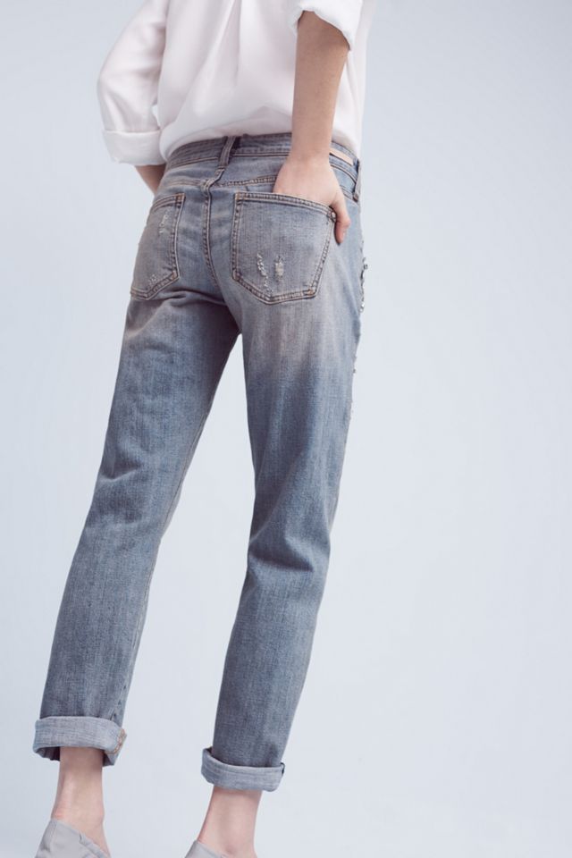 Pilcro Hyphen Bejeweled Mid-Rise Jeans #4
