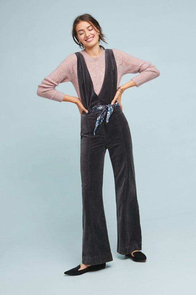 Pilcro Velvet Overalls Anthropologie