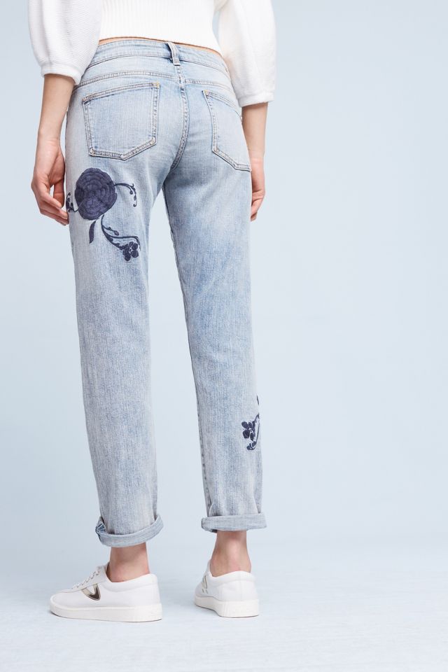 Anthropologie sales embroidered jeans