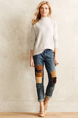 Pilcro patchwork hot sale jeans