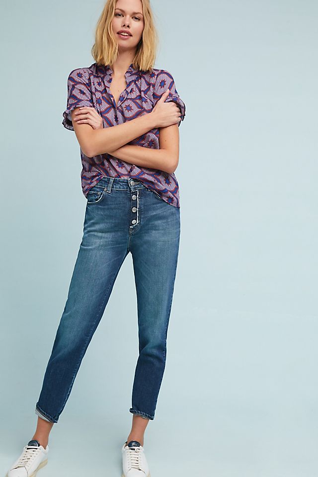 Closed Day High-Rise Slim Cropped Jeans | Anthropologie