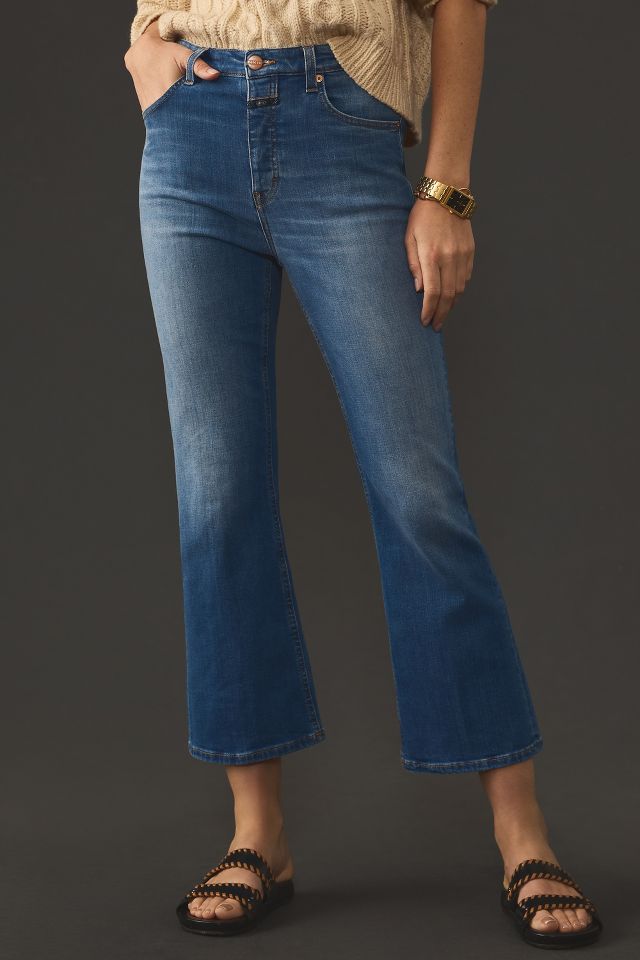 Anthropologie, Jeans, Anthro Pitcha Clothier Denim High Waisted Ruffled  Frayed Bell Bottom Jeans