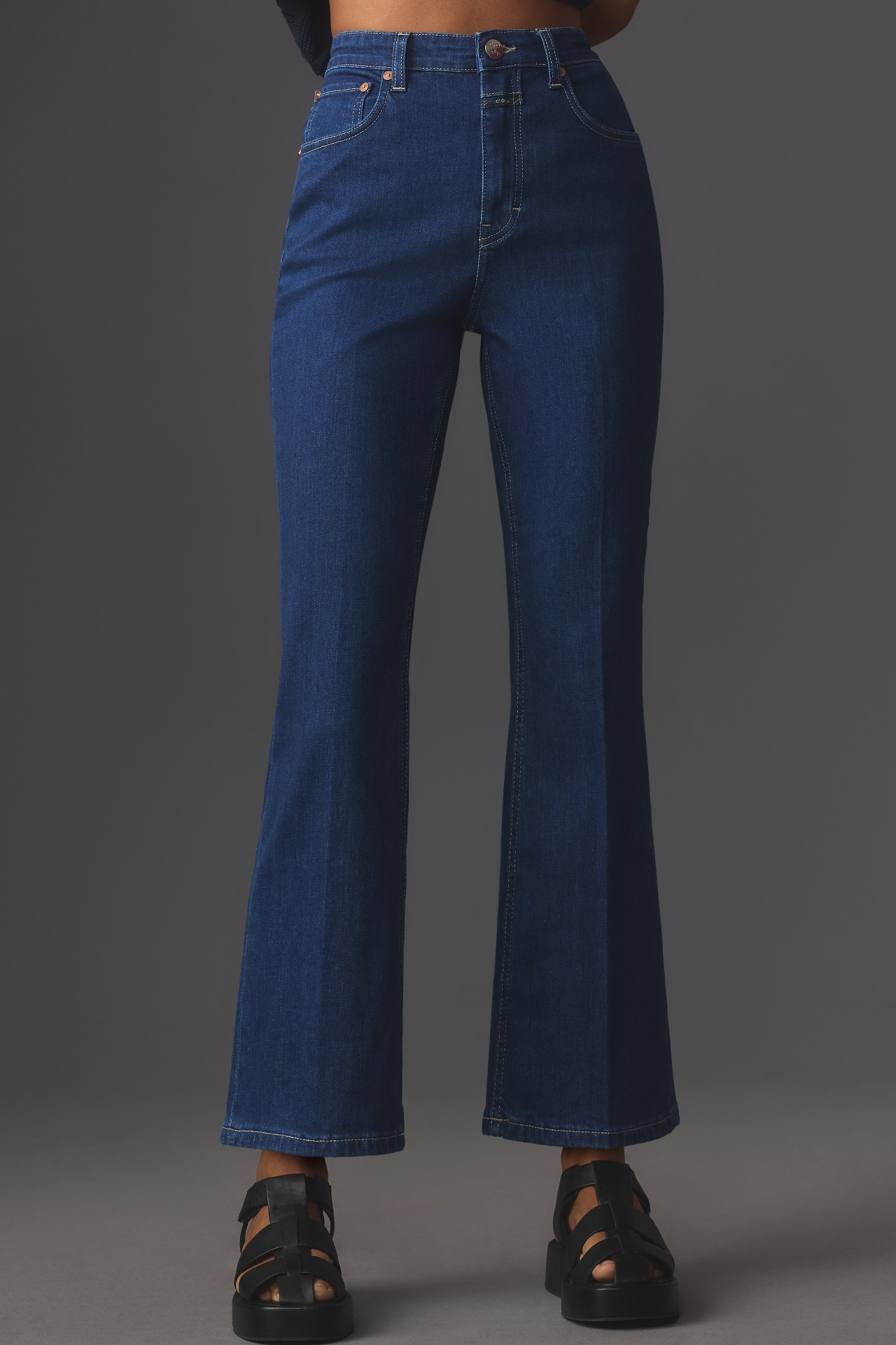 Closed Hi-Sun High-Rise Crop Flare Jeans