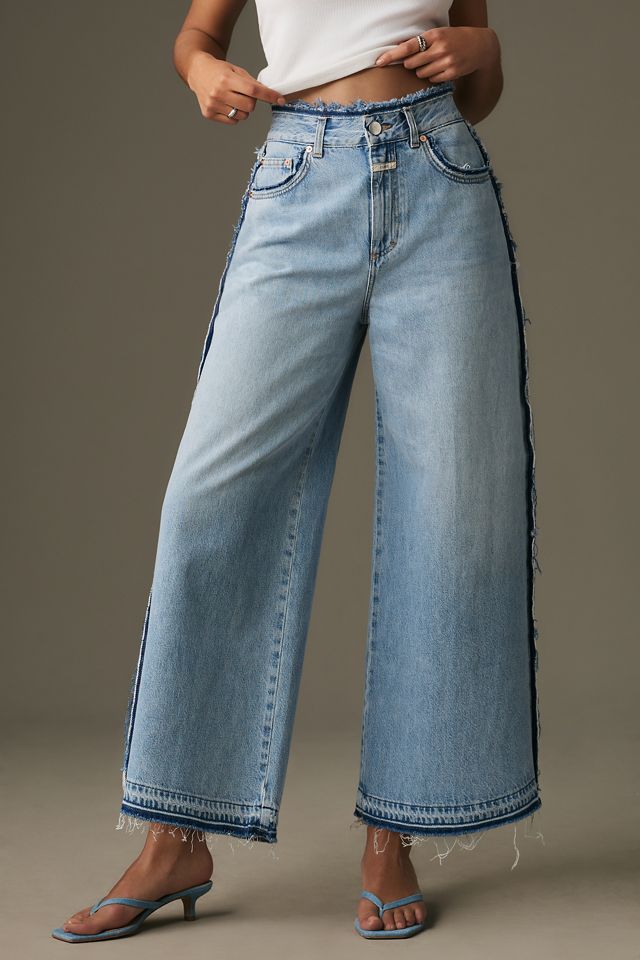 Closed Lyna High-Rise Crop Wide-Leg Jeans | Anthropologie
