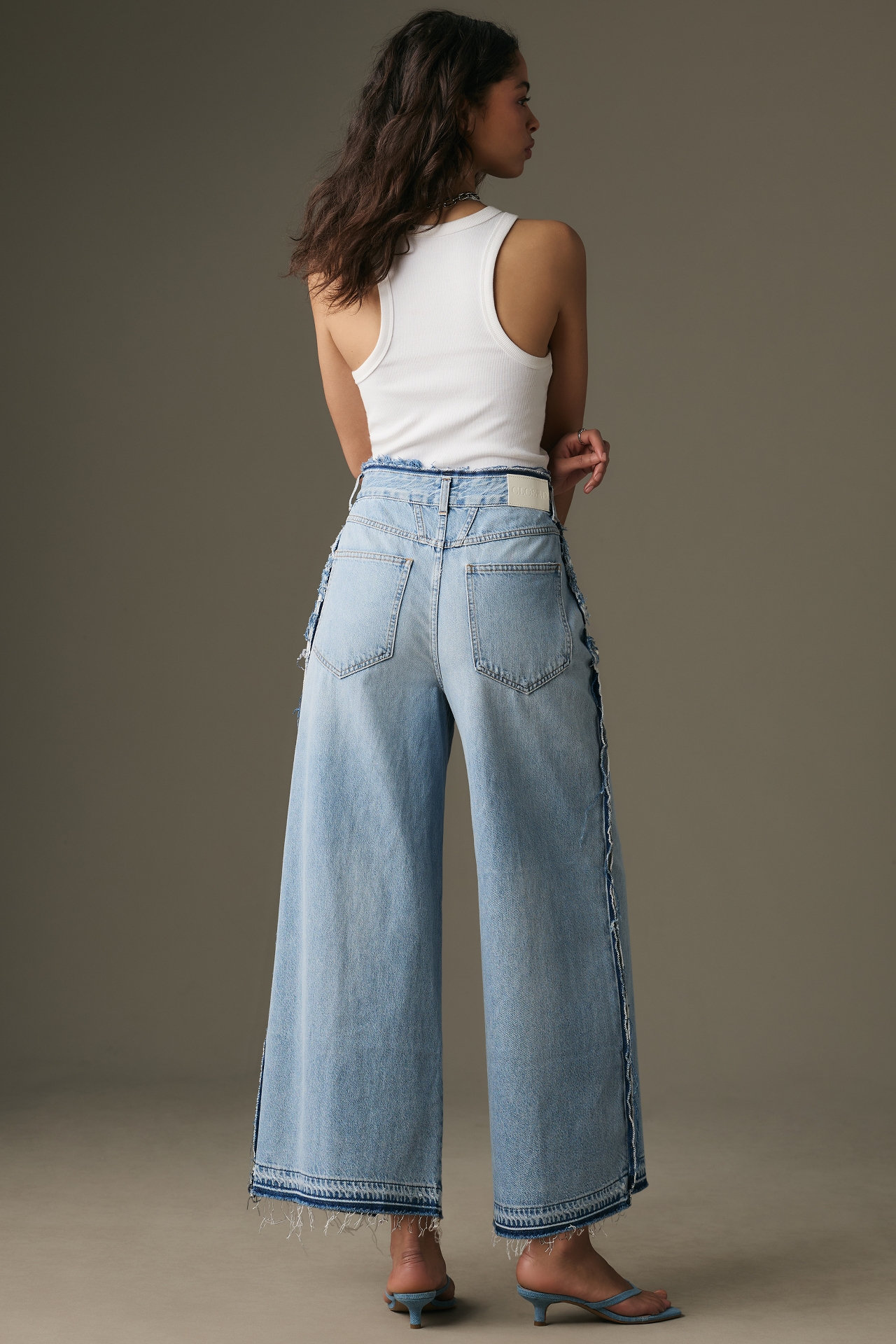 Closed Lyna High-Rise Crop Wide-Leg Jeans