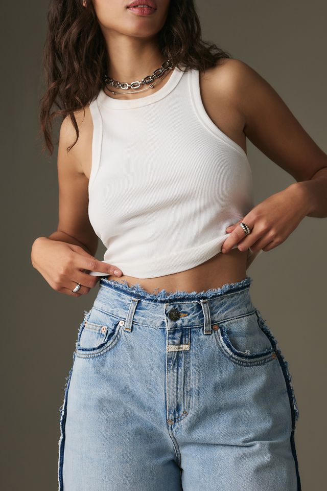 Closed Lyna High-Rise Crop Wide-Leg Jeans | Anthropologie