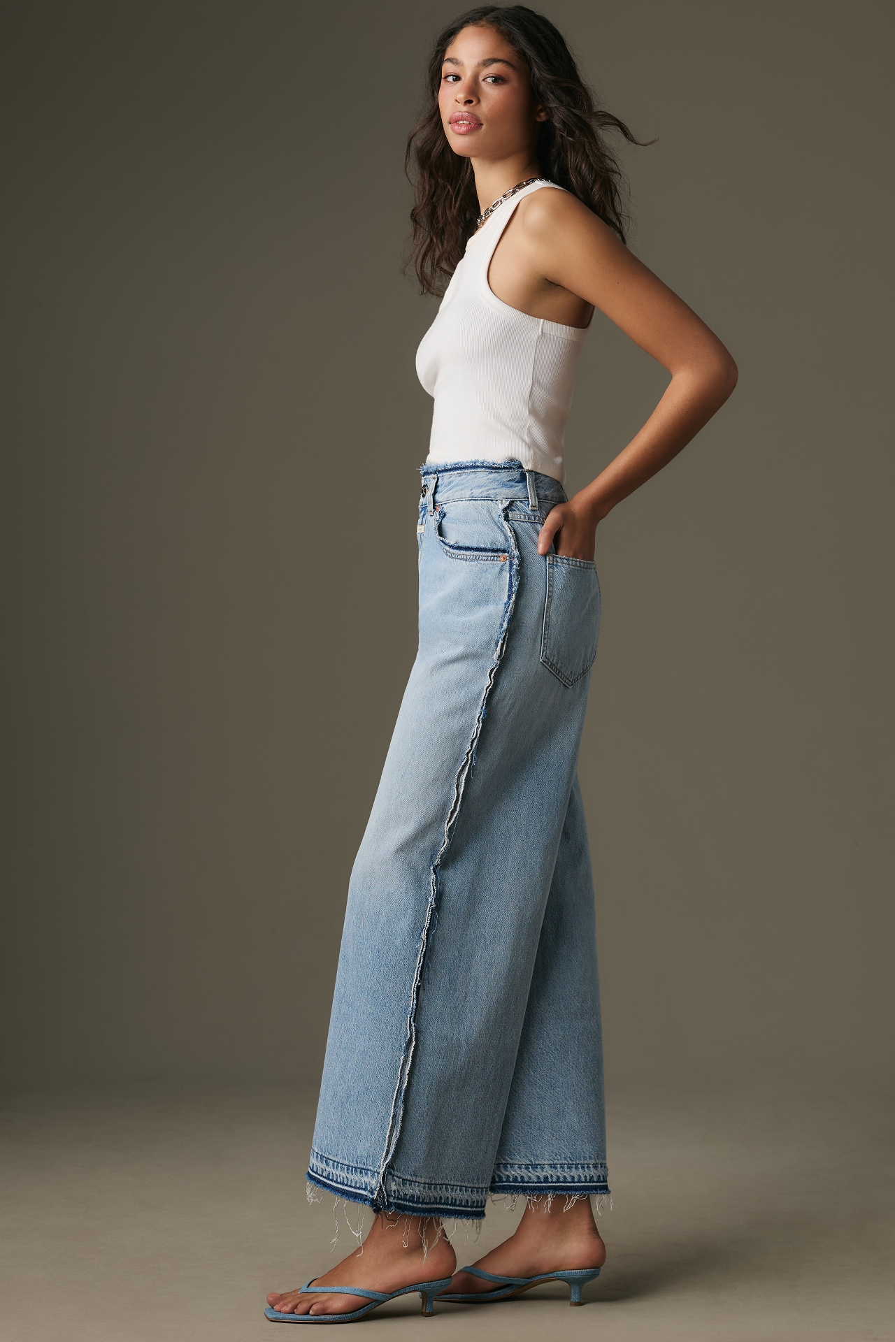 Closed Lyna High-Rise Crop Wide-Leg Jeans