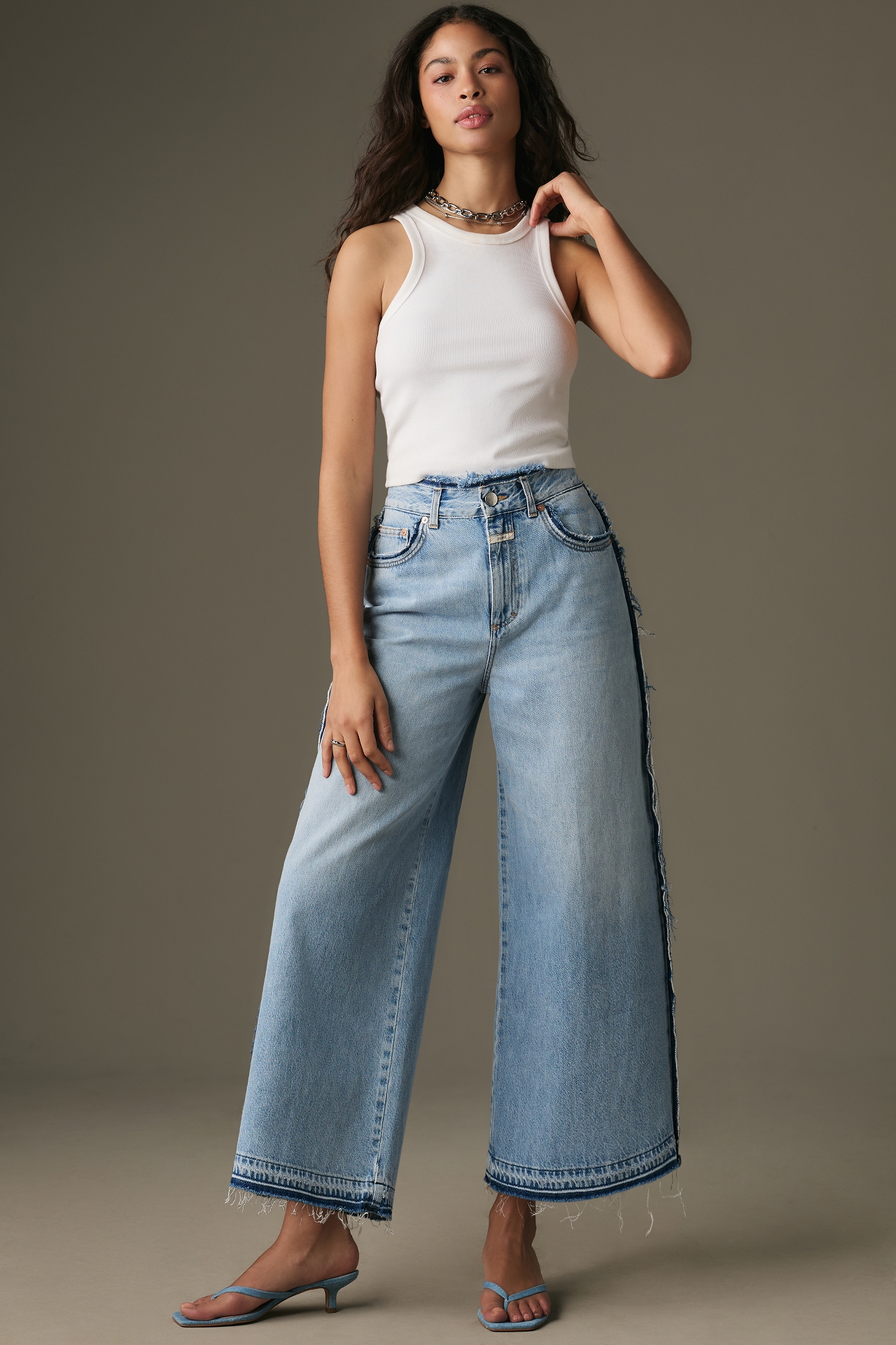 Closed Lyna High-Rise Crop Wide-Leg Jeans