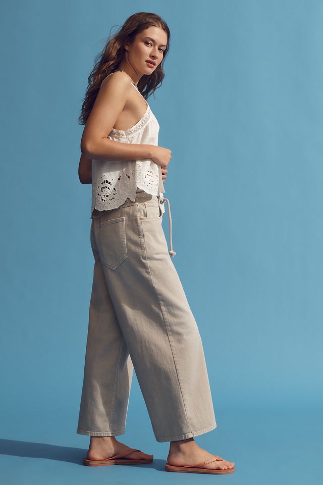 Closed Lyna High-Rise Crop Wide Leg Jeans | Anthropologie