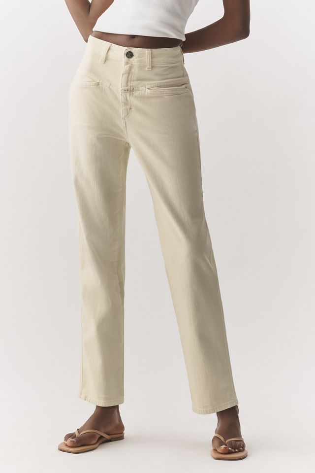 Pedal Pusher High-Rise Slim Straight-Leg Jeans #1