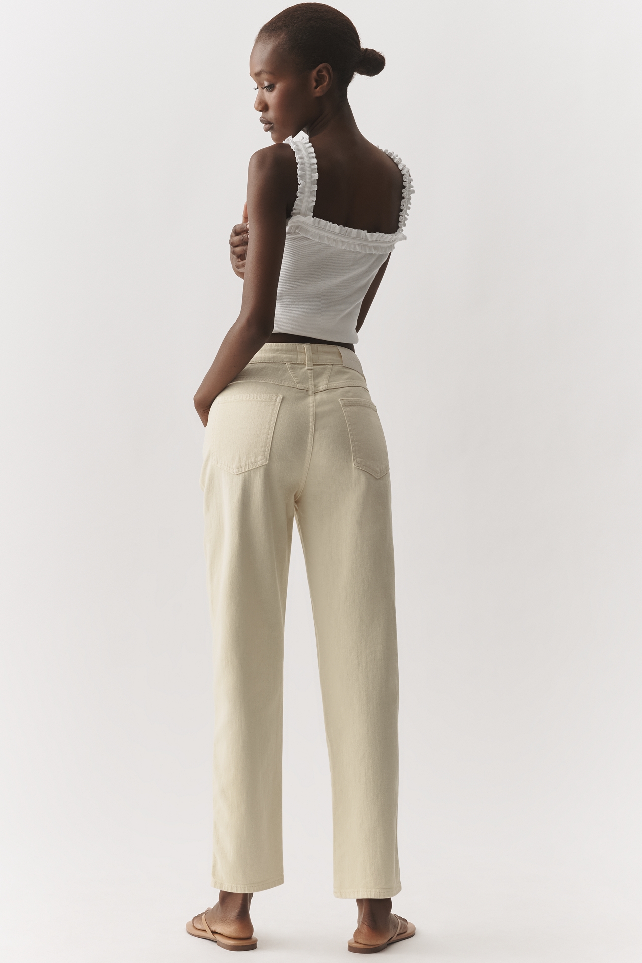 Pedal Pusher High-Rise Slim Straight-Leg Jeans