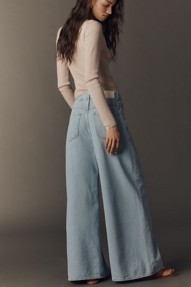 Closed Zoya-X High-Rise Wide-Leg Tie-Waist Jeans | Anthropologie