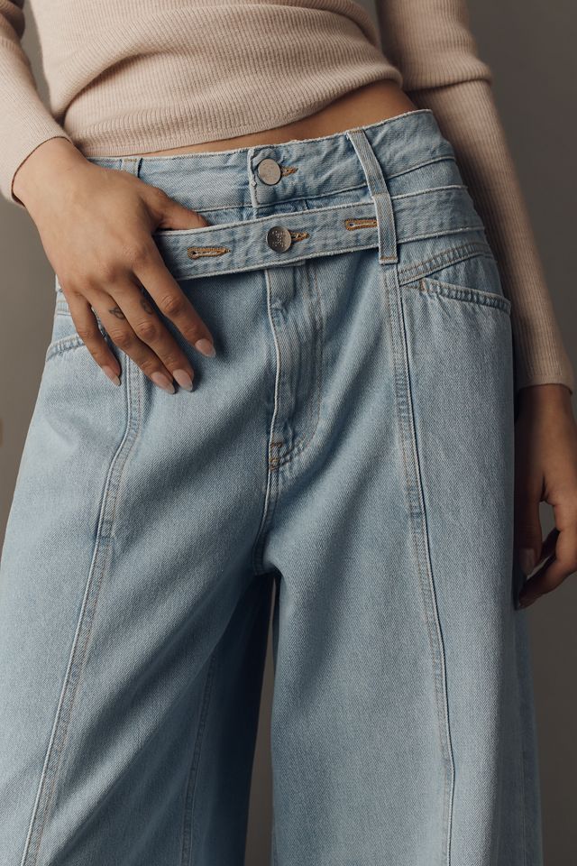 Closed Zoya-X High-Rise Wide-Leg Tie-Waist Jeans | Anthropologie