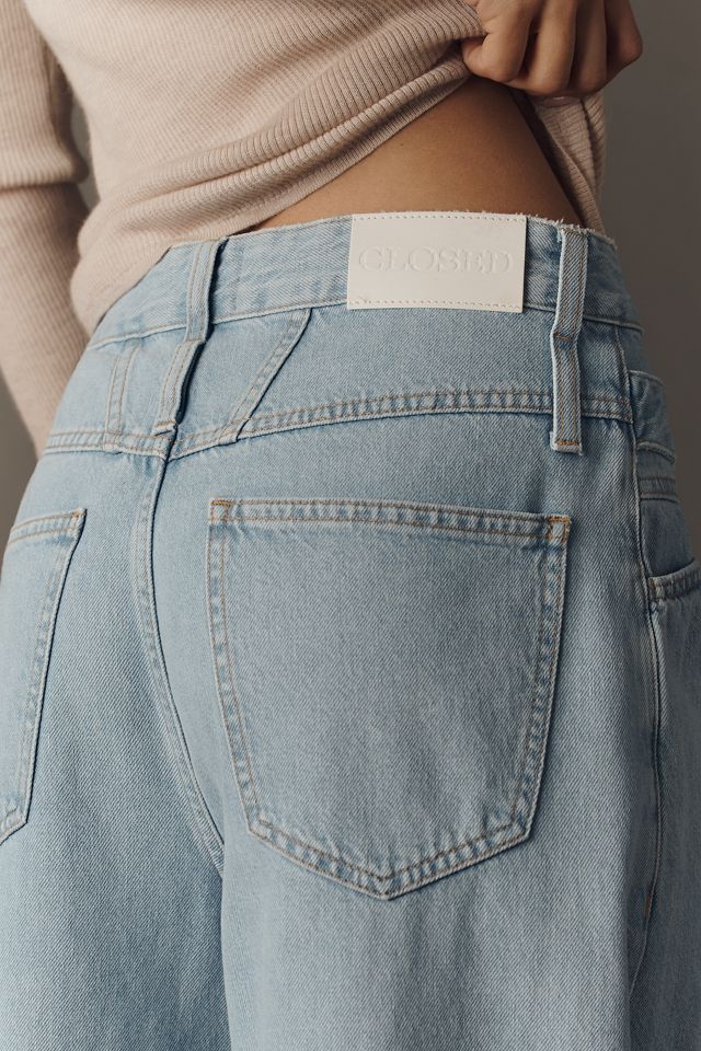 Closed Zoya-X High-Rise Wide-Leg Tie-Waist Jeans | Anthropologie