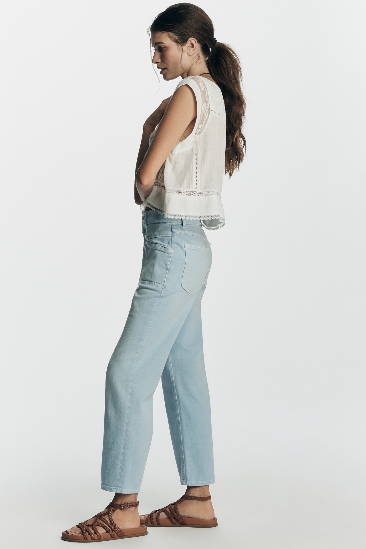 Closed Mira-X Mid-Rise Straight-Leg Jeans