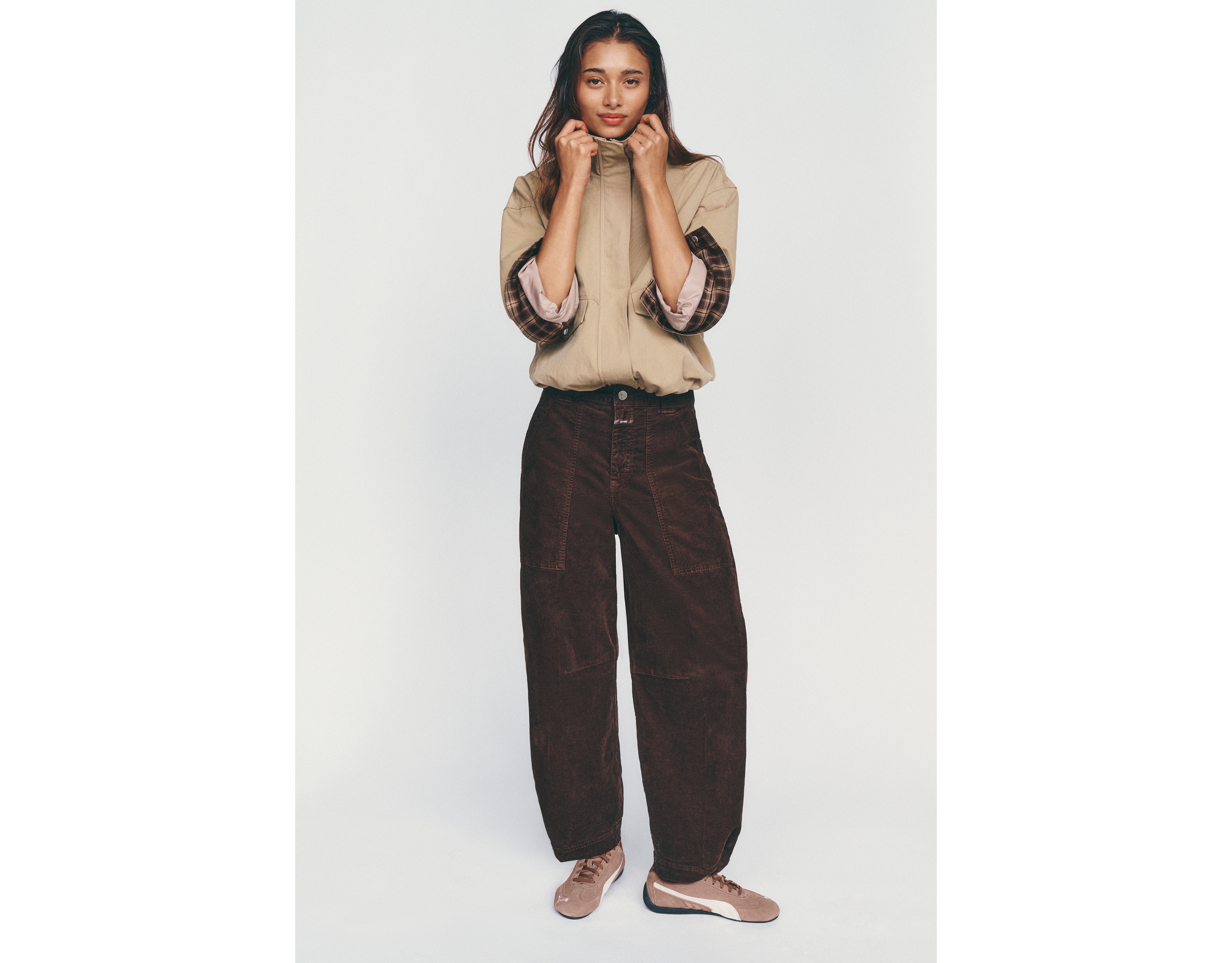 Closed Rhannon Corduroy Mid-Rise Barrel Jeans
