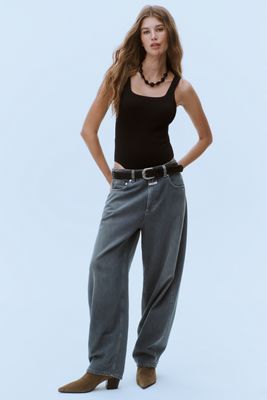 Closed Jazzie High-Rise Barrel-Leg Jeans
