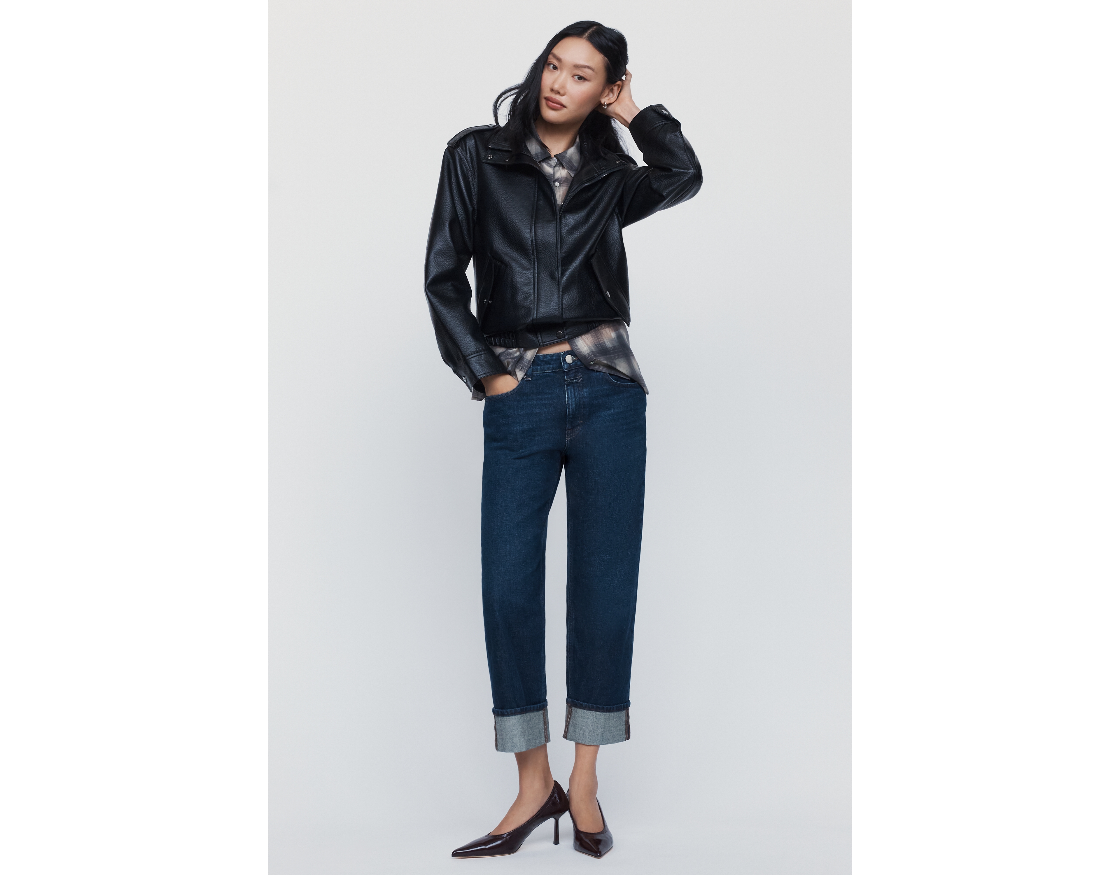 Closed Milo Mid Rise Straight Leg Jeans