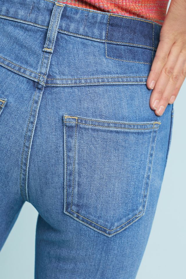 AMO Bella Ultra High-Rise Cropped Bootcut Jeans | Anthropologie