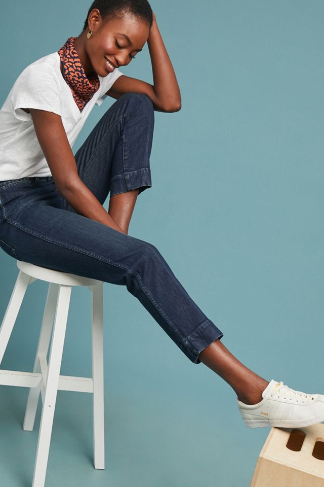 AMO Audrey Ultra High-Rise Straight Cropped Jeans #2
